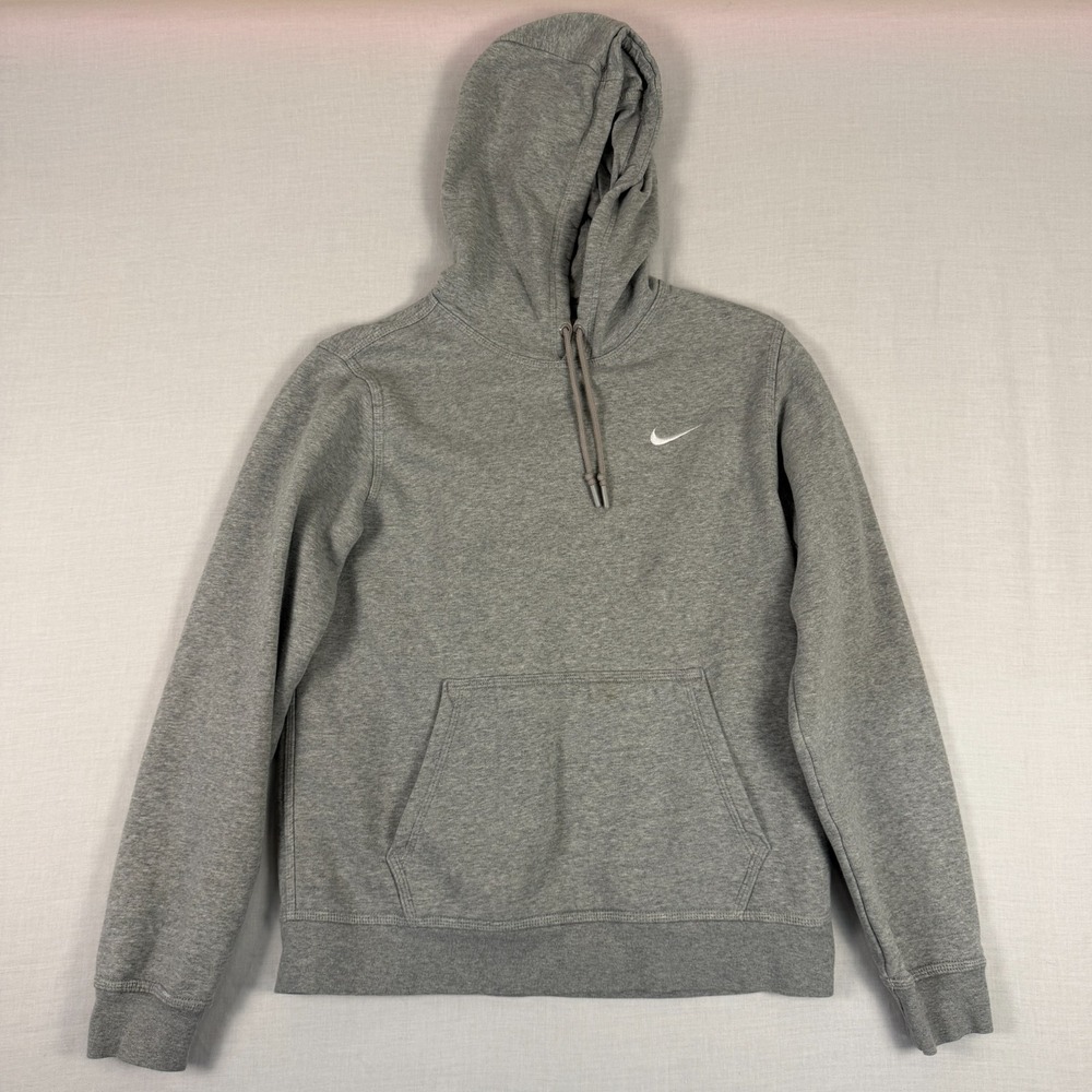 Nike Sweatshirt Hoodie Mens Medium Embroidered Swoosh Club Hoodie
